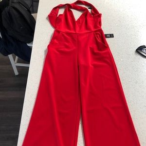 Red jumpsuit